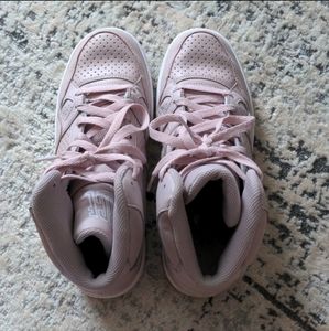 Nike blush high top shoes